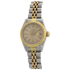 Rolex Oyster Perpetual Datejust 69173 Tapestry Dial Ladies Watch