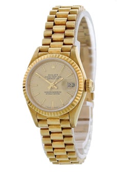 Rolex Oyster Perpetual Datejust 69178 18 Karat Gold President Ladies Watch