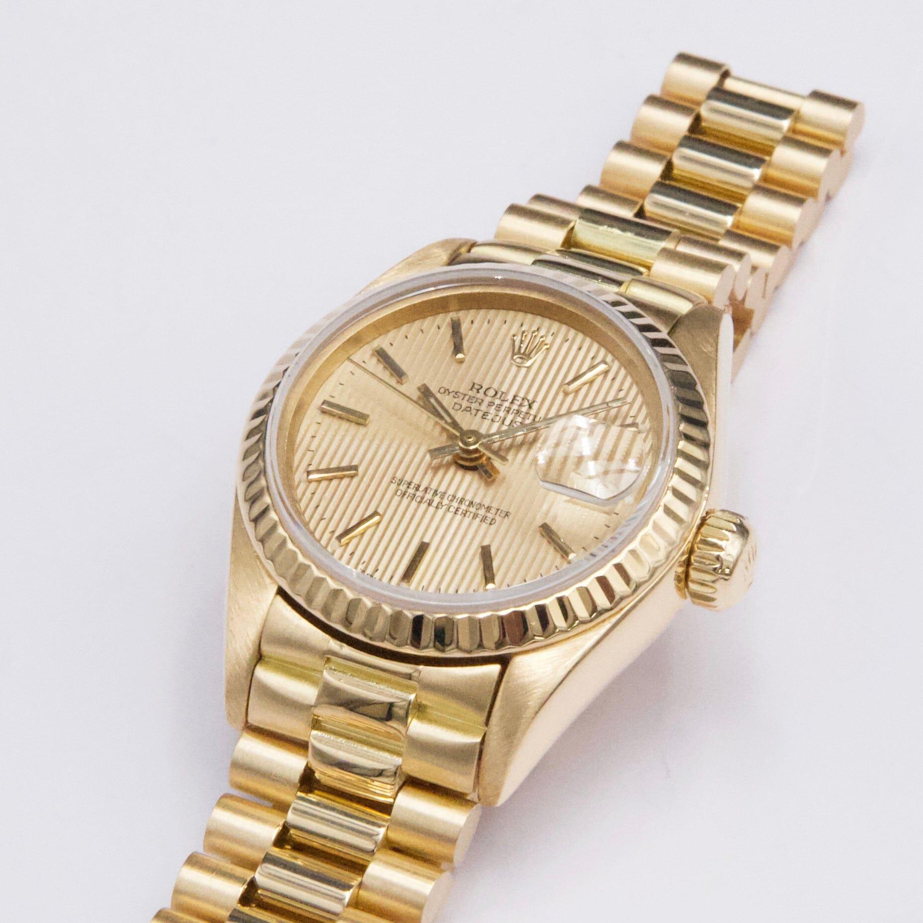 Reloj Rolex Oyster Perpetual Datejust 69178 para señora en Excelente estado para la venta en Great Neck, NY