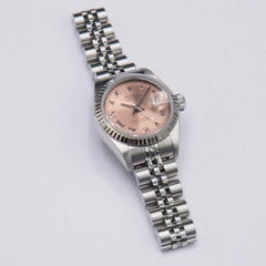 Rolex Oyster Perpetual Datejust 79174 Pink Dial Stainless Steel Ladies Watch