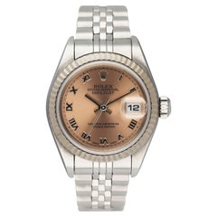 Rolex Oyster Perpetual Datejust 79174 Pink Dial Stainless Steel Ladies Watch