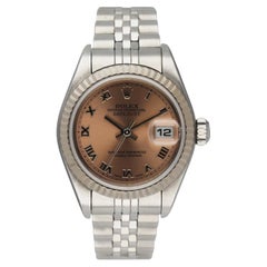 Rolex Oyster Perpetual Datejust 79174 Stainless Steel Pink Dial Ladies Watch