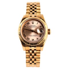 Rolex Oyster Perpetual Datejust Automatic Watch Rose Gold 26