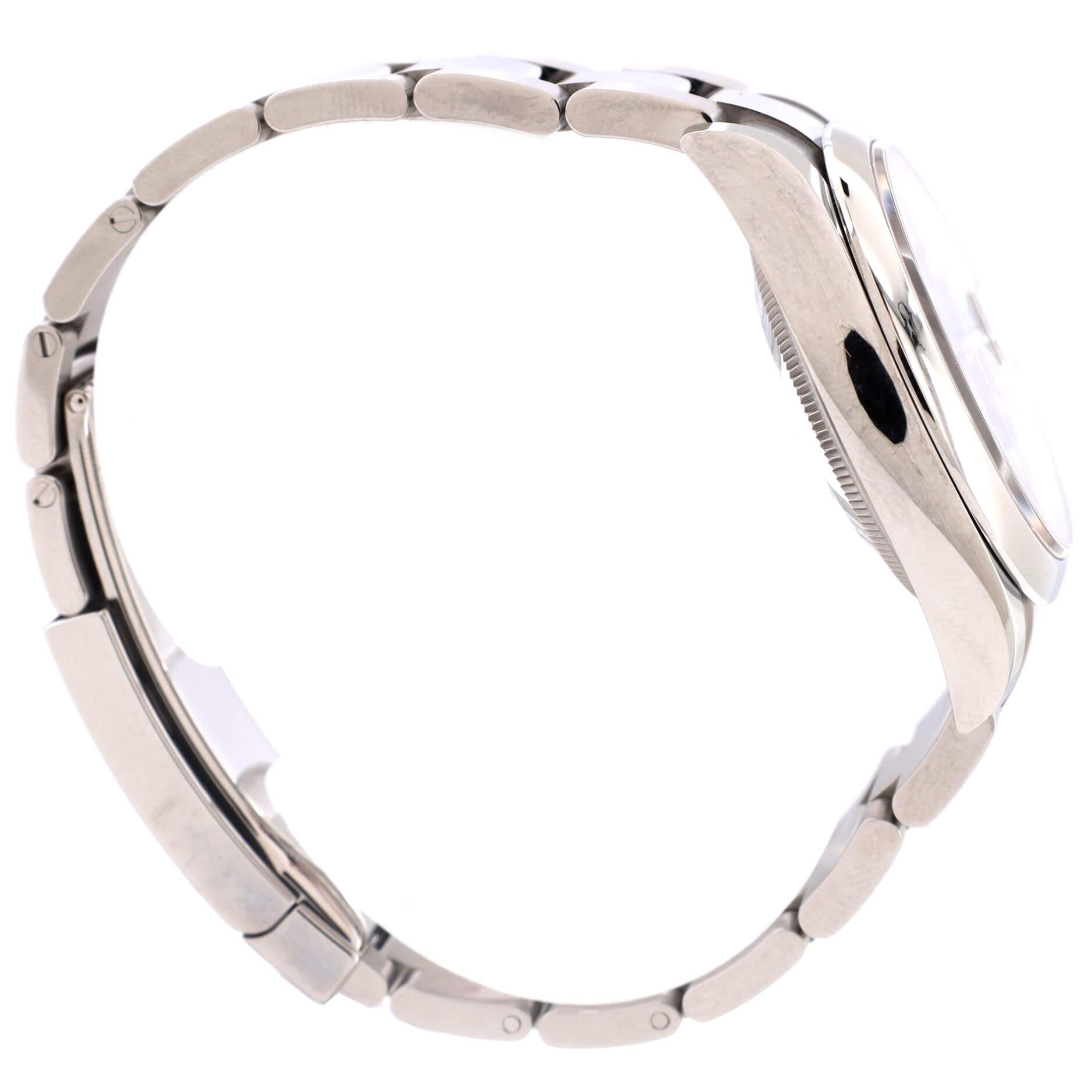 Oyster Perpetual Datejust Automatikuhr aus Edelstahl 36 für Damen oder Herren