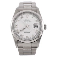 Rolex Oyster Perpetual Montre automatique Datejust en acier inoxydable 36