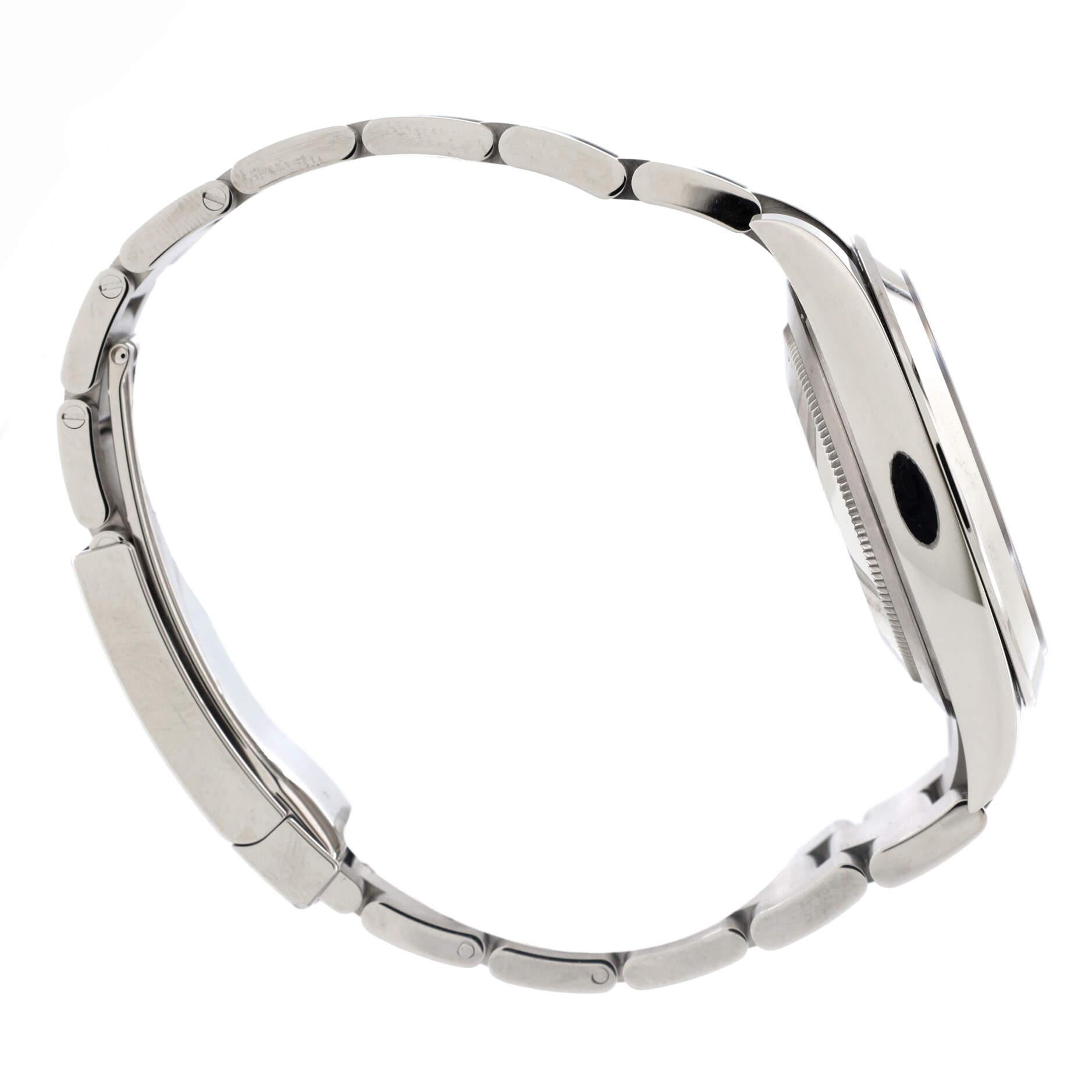 Oyster Perpetual Datejust Automatikuhr aus Edelstahl 41 für Damen oder Herren