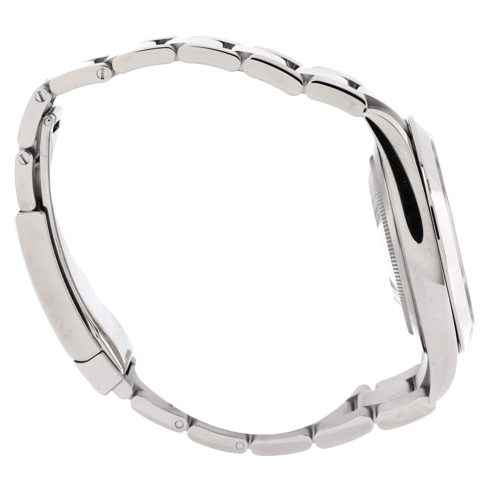 Oyster Perpetual Datejust Automatikuhr aus Edelstahl 41 für Damen oder Herren