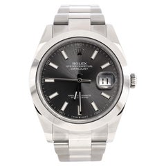 Oyster Perpetual Datejust Automatikuhr aus Edelstahl 41