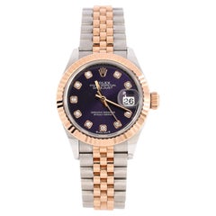 Rolex Oyster Perpetual Datejust Automatic Watch Stainless Steel and Rose 