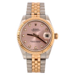Rolex Oyster Perpetual Datejust Automatic Watch Stainless Steel and Rose 