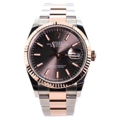 Rolex Oyster Perpetual Datejust Automatic Watch Stainless Steel and Rose Gold