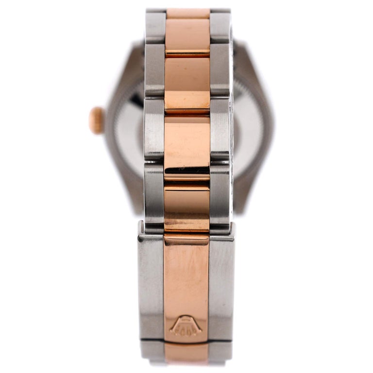 Rolex Oyster Perpetual Datejust Automatic Watch Stainless Steel and Rose Gold