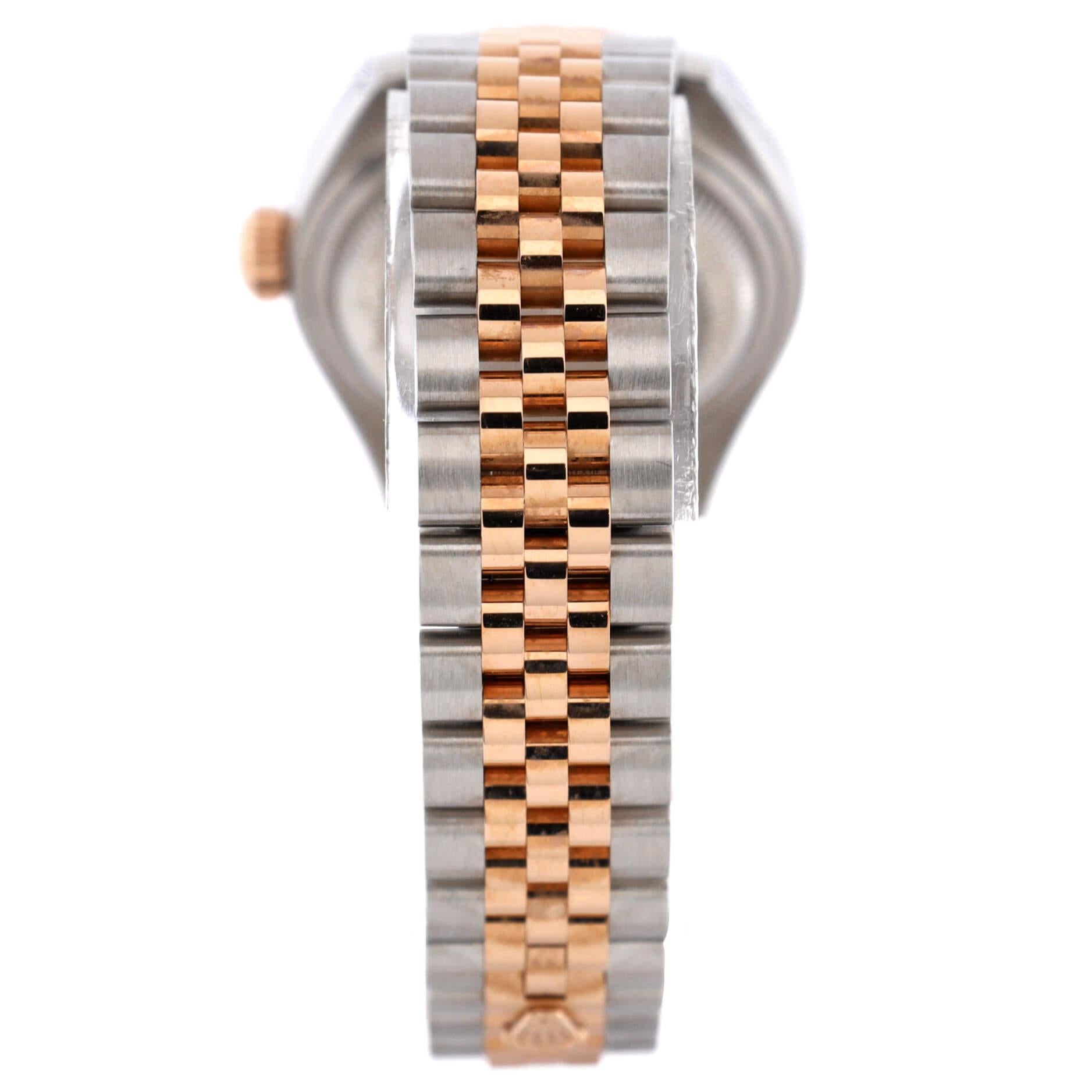 Rolex Oyster Perpetual Datejust Automatikuhr aus Edelstahl und Roségold 1