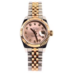 Rolex Oyster Perpetual Datejust Automatic Watch Stainless Steel and Rose Gold