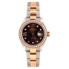 Rolex Oyster Perpetual Datejust Automatic Watch Stainless Steel and Rose Gold