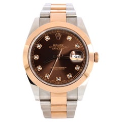 Rolex Oyster Perpetual Datejust Automatic Watch Stainless Steel and Rose Gold