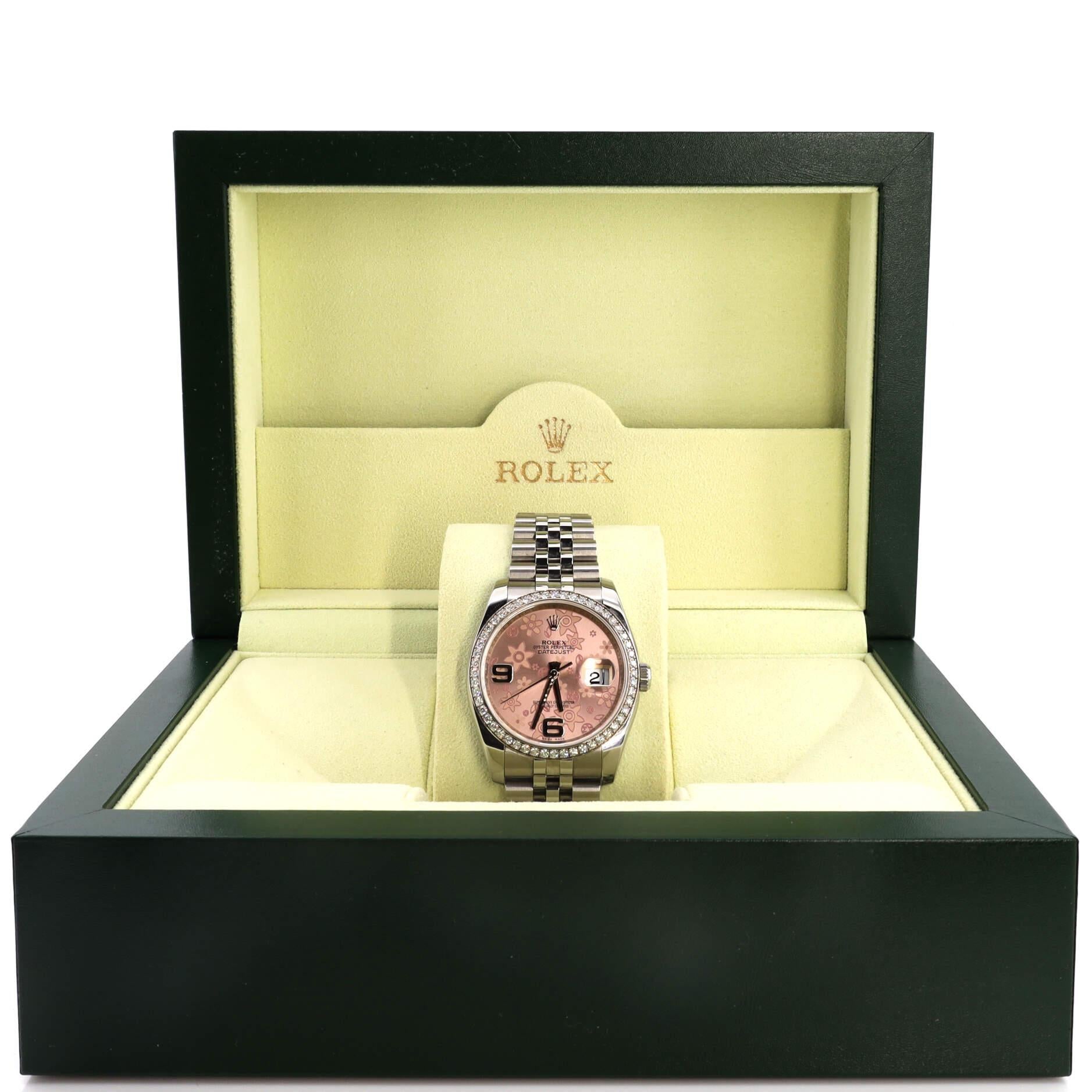 Rolex Oyster Perpetual Datejust Automatic Watch Stainless Steel and