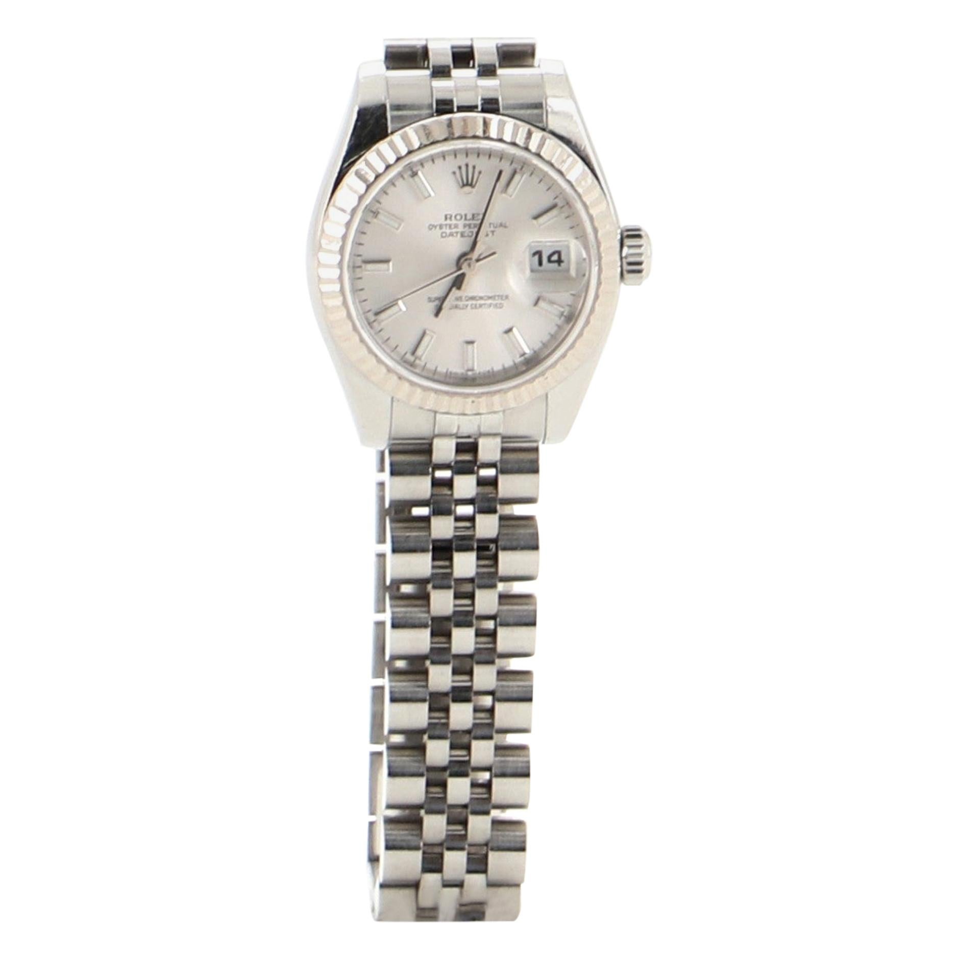 Rolex Oyster Perpetual Datejust Automatic Watch Stainless Steel and White Gold 2