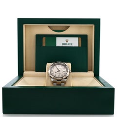 Rolex Oyster Perpetual Datejust Automatic Watch Stainless Steel and White Gold
