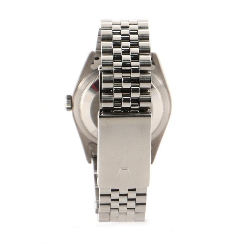Rolex Oyster Perpetual Datejust Automatic Watch Stainless Steel and White Gold In Good Condition In New York, NY