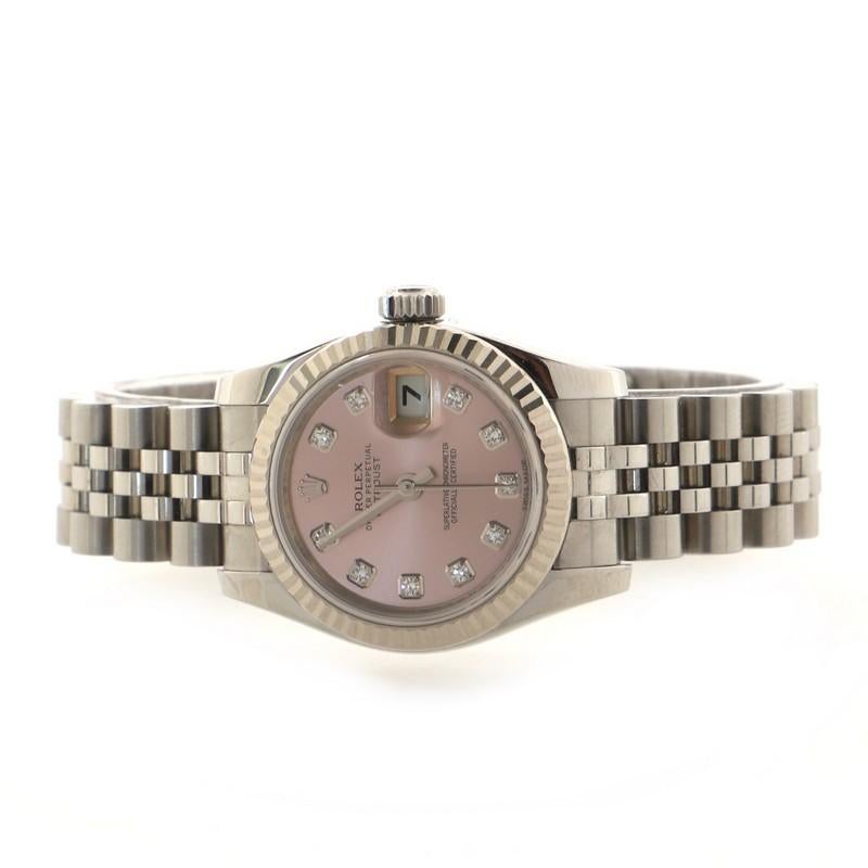 Women's Rolex Oyster Perpetual Datejust Automatic Watch Stainless Steel and White Gold
