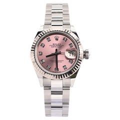 Rolex Oyster Perpetual Datejust Automatic Watch Stainless Steel and White Gold