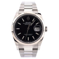 Rolex Oyster Perpetual Datejust Automatic Watch Stainless Steel and White Gold