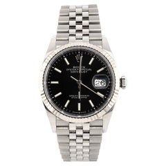 Rolex Oyster Perpetual Datejust Automatic Watch Stainless Steel and White Gold36