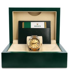 Rolex Oyster Perpetual Datejust Automatic Watch Stainless Steel and Yello