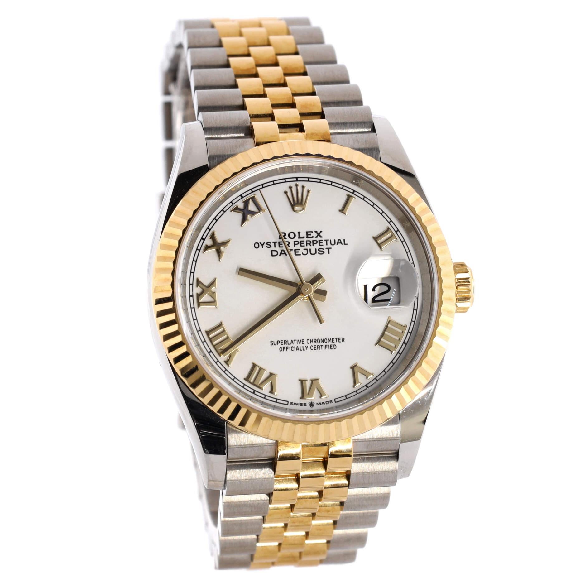 Rolex Oyster Perpetual Datejust Automatic Watch Stainless Steel and Yellow In Good Condition In New York, NY