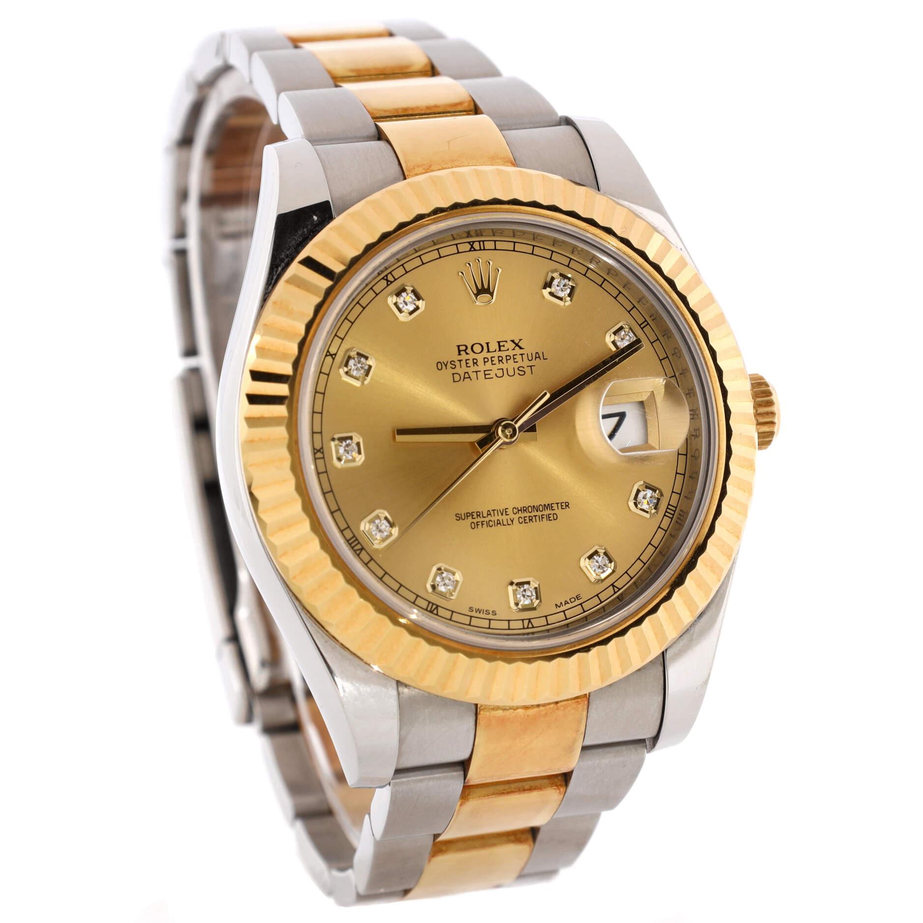 Rolex Oyster Perpetual Datejust Automatic Watch Stainless Steel and ...