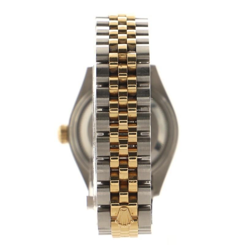 rolex datejust yellow gold and stainless steel automatic
