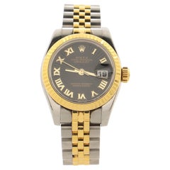 Rolex Oyster Perpetual Datejust Automatic Watch Stainless Steel and Yellow Gold