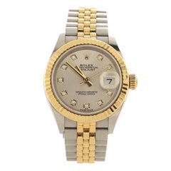 Rolex Oyster Perpetual Datejust Automatic Watch Stainless Steel and Yellow Gold