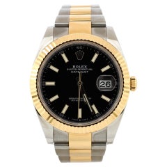 Rolex Oyster Perpetual Datejust Automatic Watch Stainless Steel and Yellow Gold