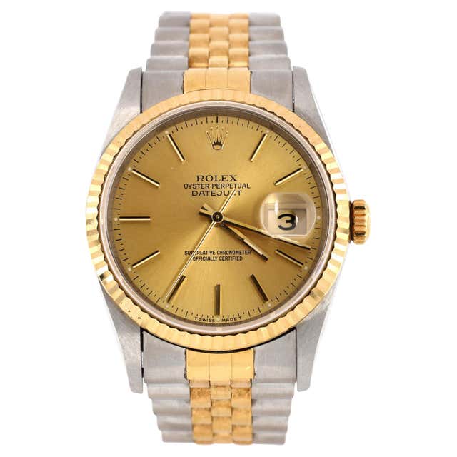 Rolex Oyster Perpetual Datejust Automatic Watch Stainless Steel and ...