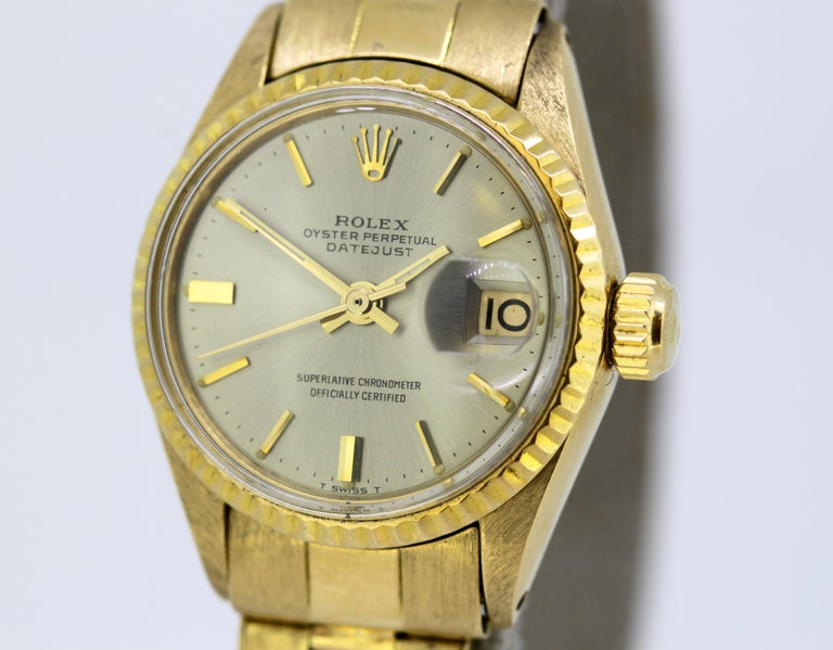 Rolex Oyster Perpetual Datejust Gold - 165 For Sale on 1stDibs  rolex  oyster perpetual datejust price, rolex oyster perpetual datejust 18k gold, gold  oyster perpetual rolex