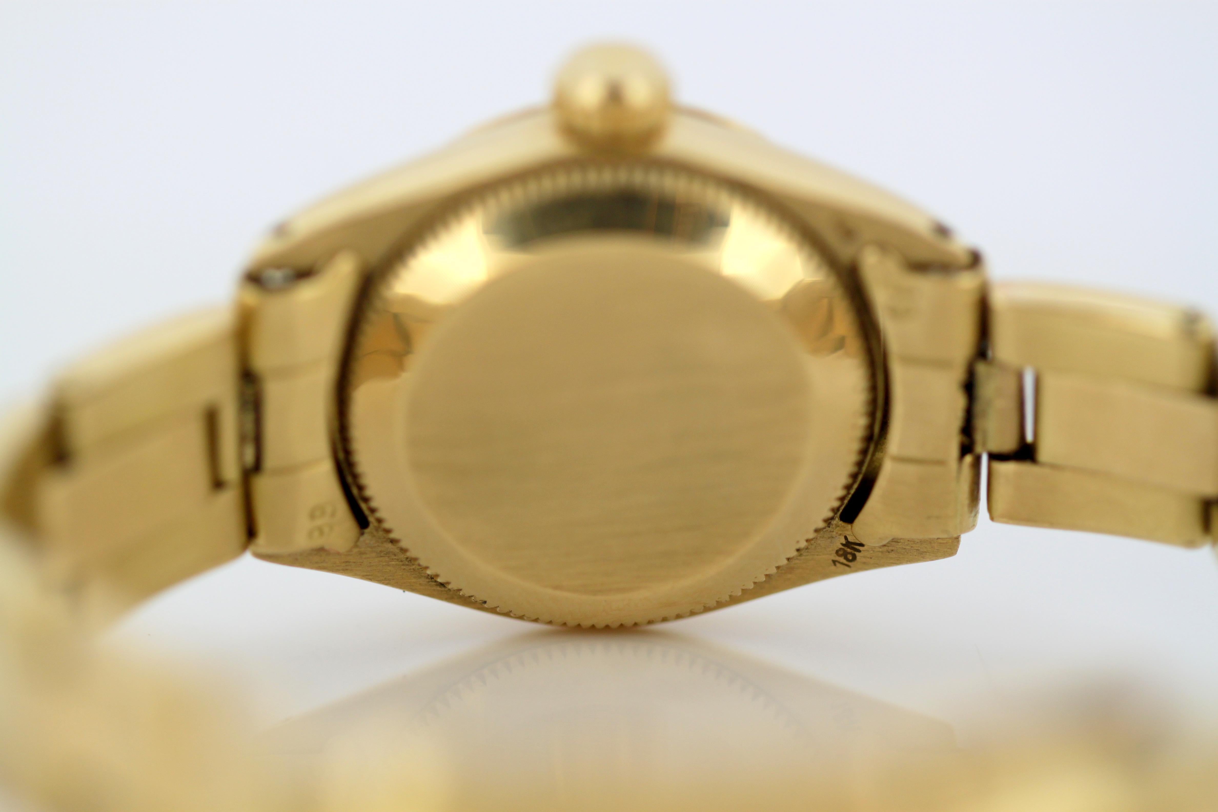 Rolex, Oyster Perpetual Datejust Full 18 Karat Yellow Gold Women, 1970-1979 2
