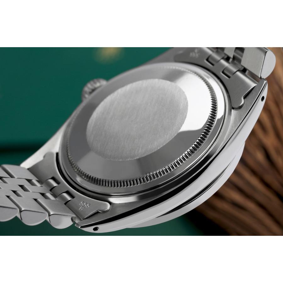 Rolex Oyster Perpetual Datejust Eisblaue Uhr mit Baguette-Gehäuse 16014 im Angebot 1