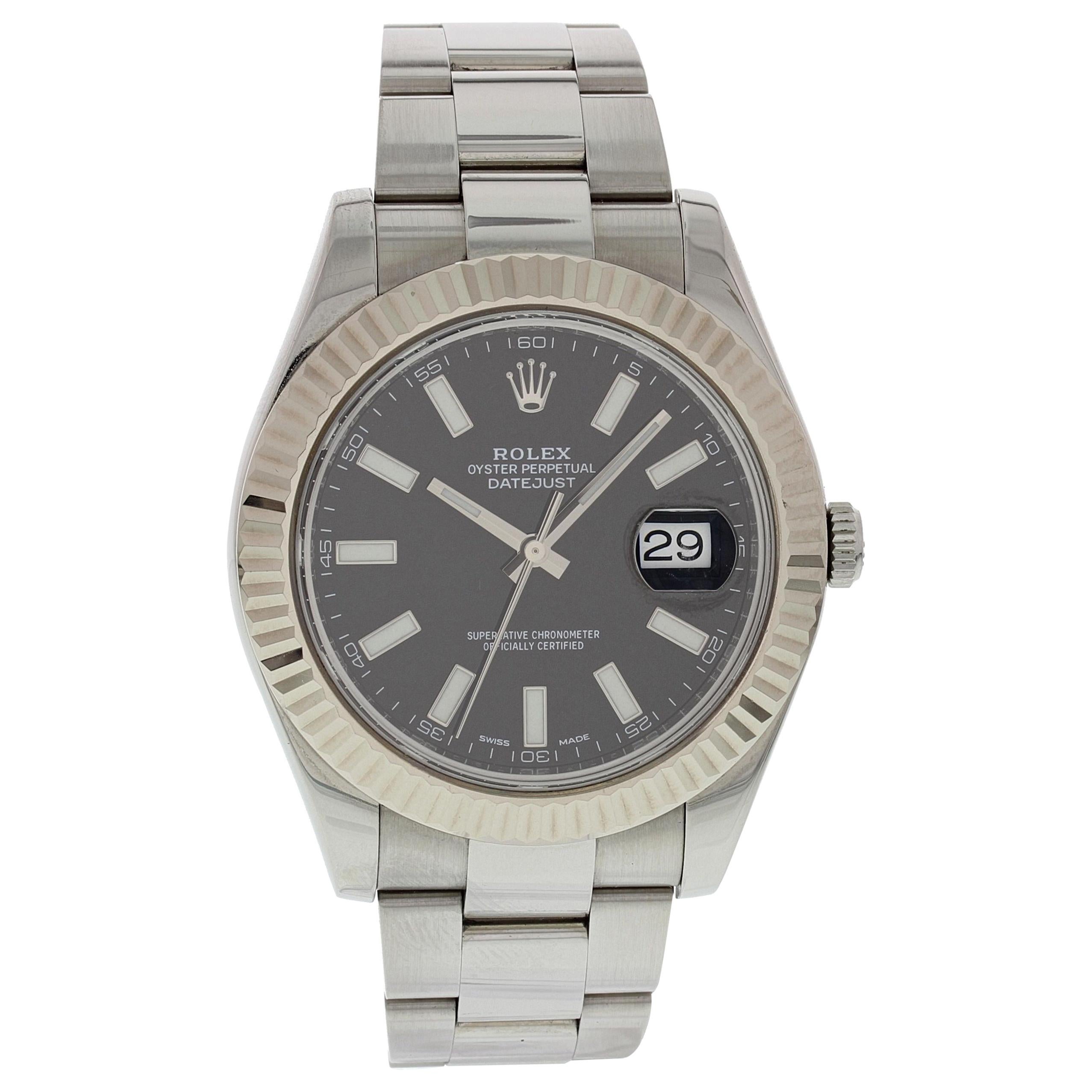 Rolex Oyster Perpetual Datejust II 116334 Black Dial For Sale