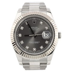 Rolex Oyster Perpetual Datejust II Automatic Watch Stainless Steel and White