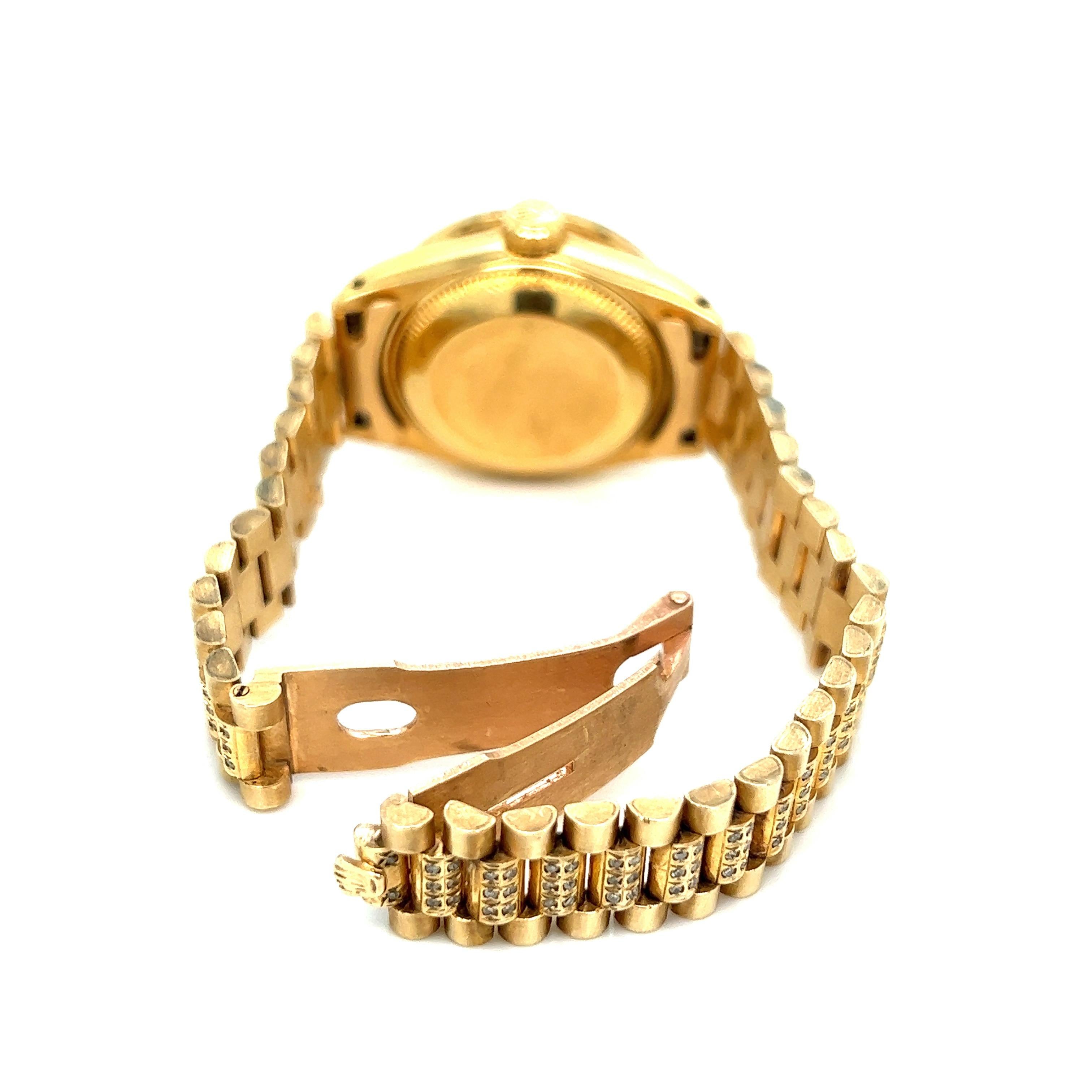 Taille simple Rolex Montre Oyster Perpetual Datejust pour femme en vente