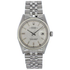 Rolex Oyster Perpetual Datejust Linen Sigma Dial 1601 Men’s Watch