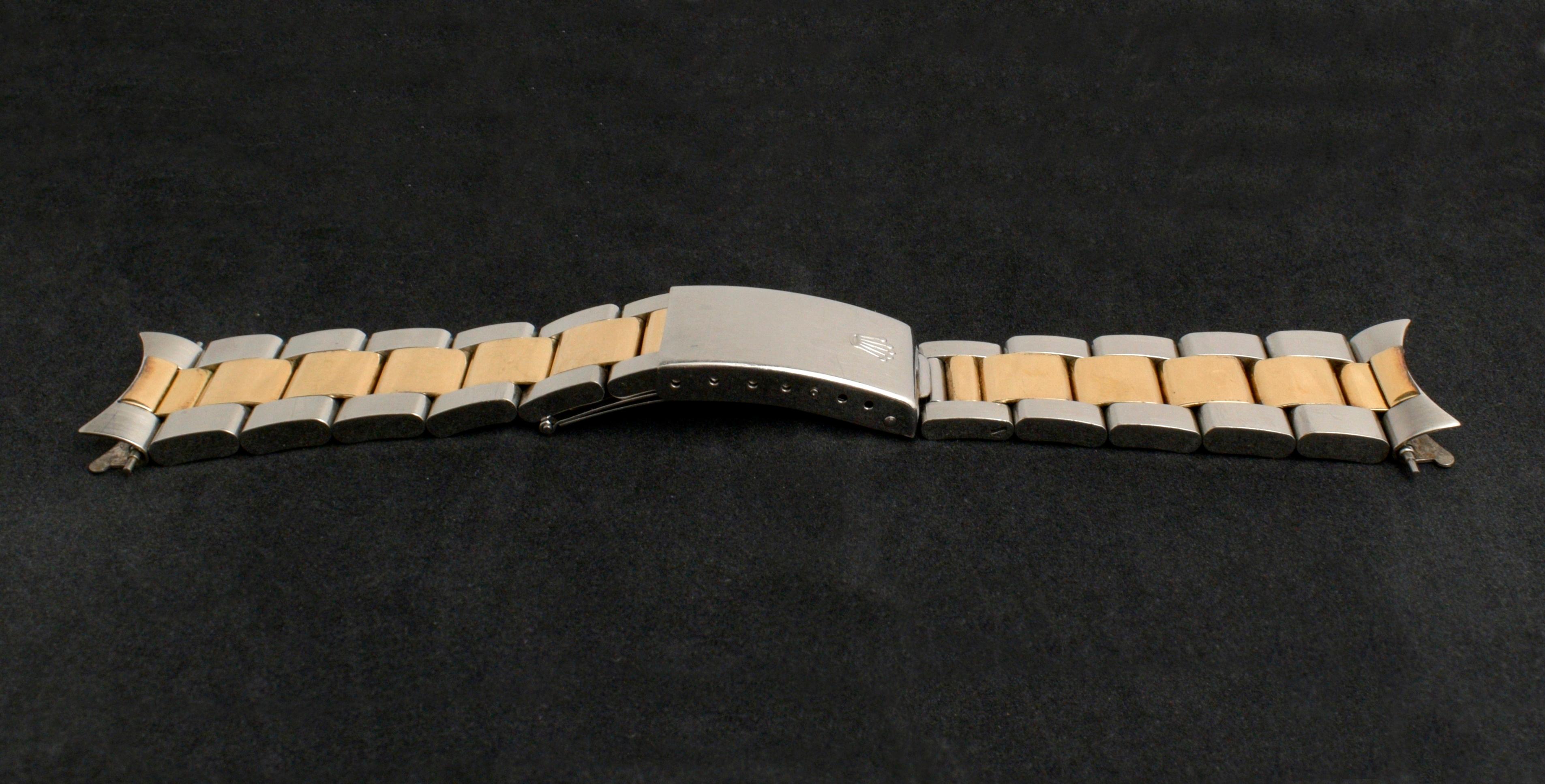 Rolex Oyster Perpetual Datejust Matte Black 1601 Yellow Gold Steel Watch, 1973 3