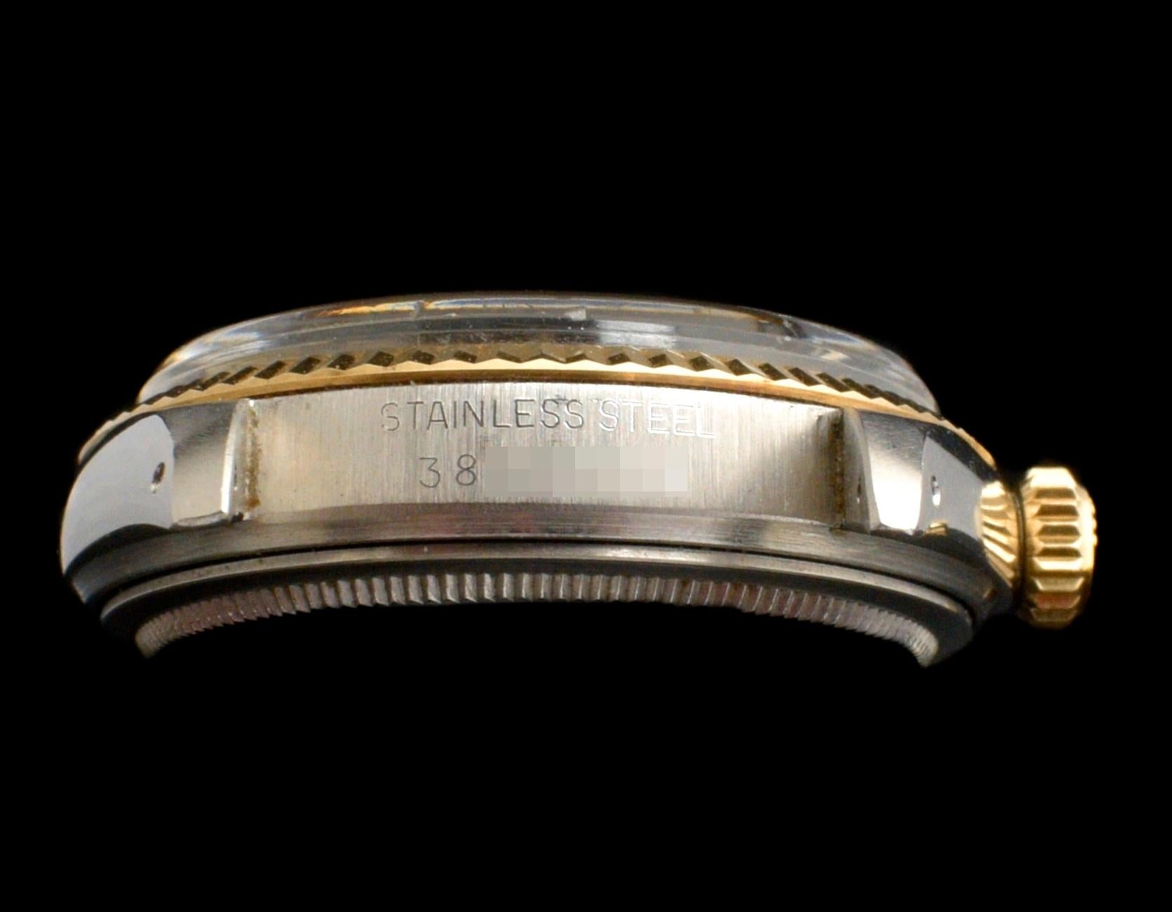 Brand: Vintage Rolex
Model: 1601
Year: 1973
Serial number: 38xxxxx
Reference: OT1574
Case: 36mm without crown; Show sign of wear with slight polish from previous; inner case back stamped 1601
Dial: Excellent Clean Condition Matte Black dial with