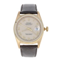 Rolex Oyster Perpetual Datejust Men's Watch, 18k Gold Automatic 2Yr Wnty 16248