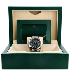 Rolex Oyster Perpetual Datejust Mint Green Automatic Watch Stainless Stee