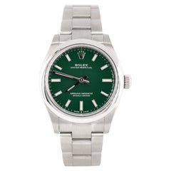 Rolex Oyster Perpetual Datejust Mint Green Automatic Watch Stainless Stee