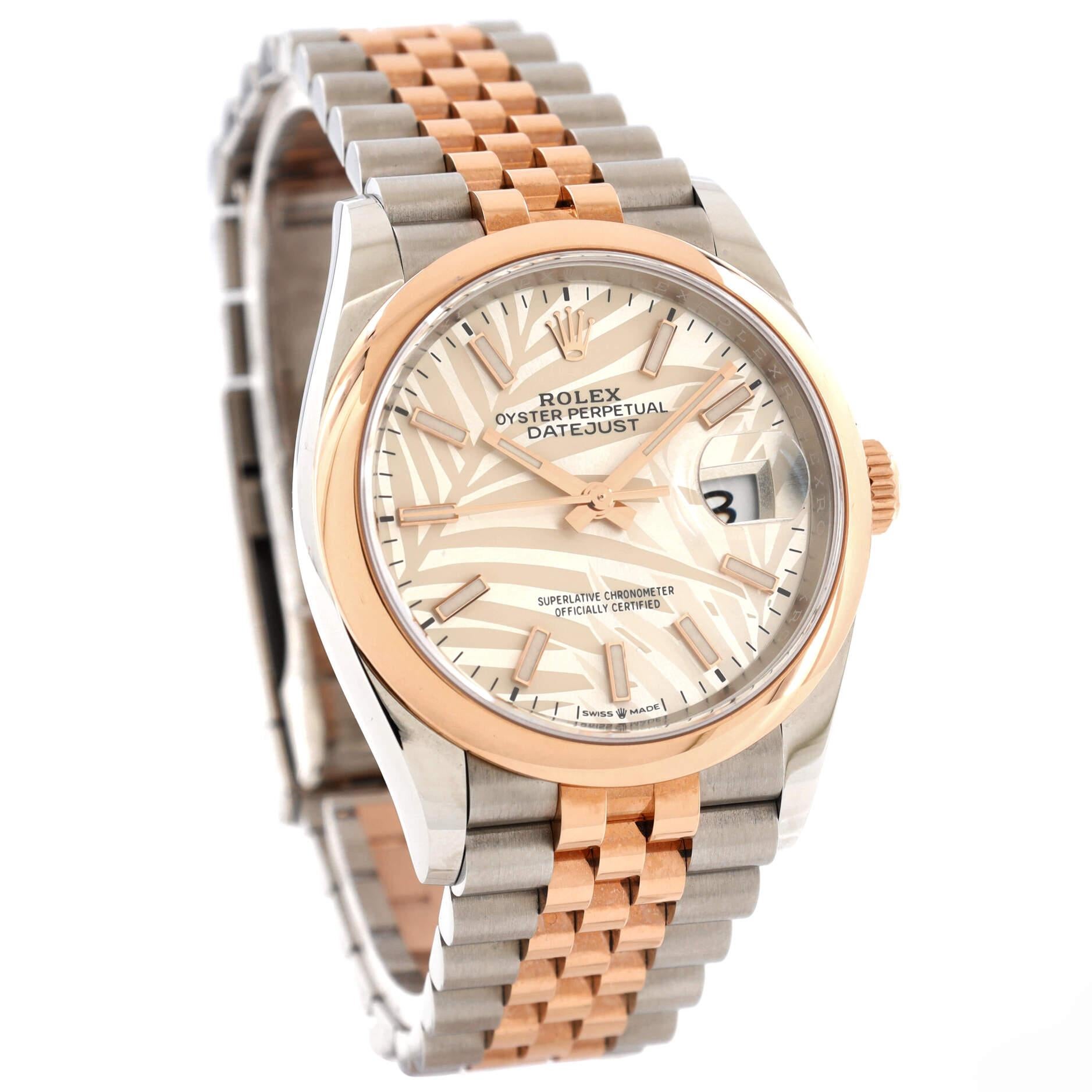 rolex palm motif