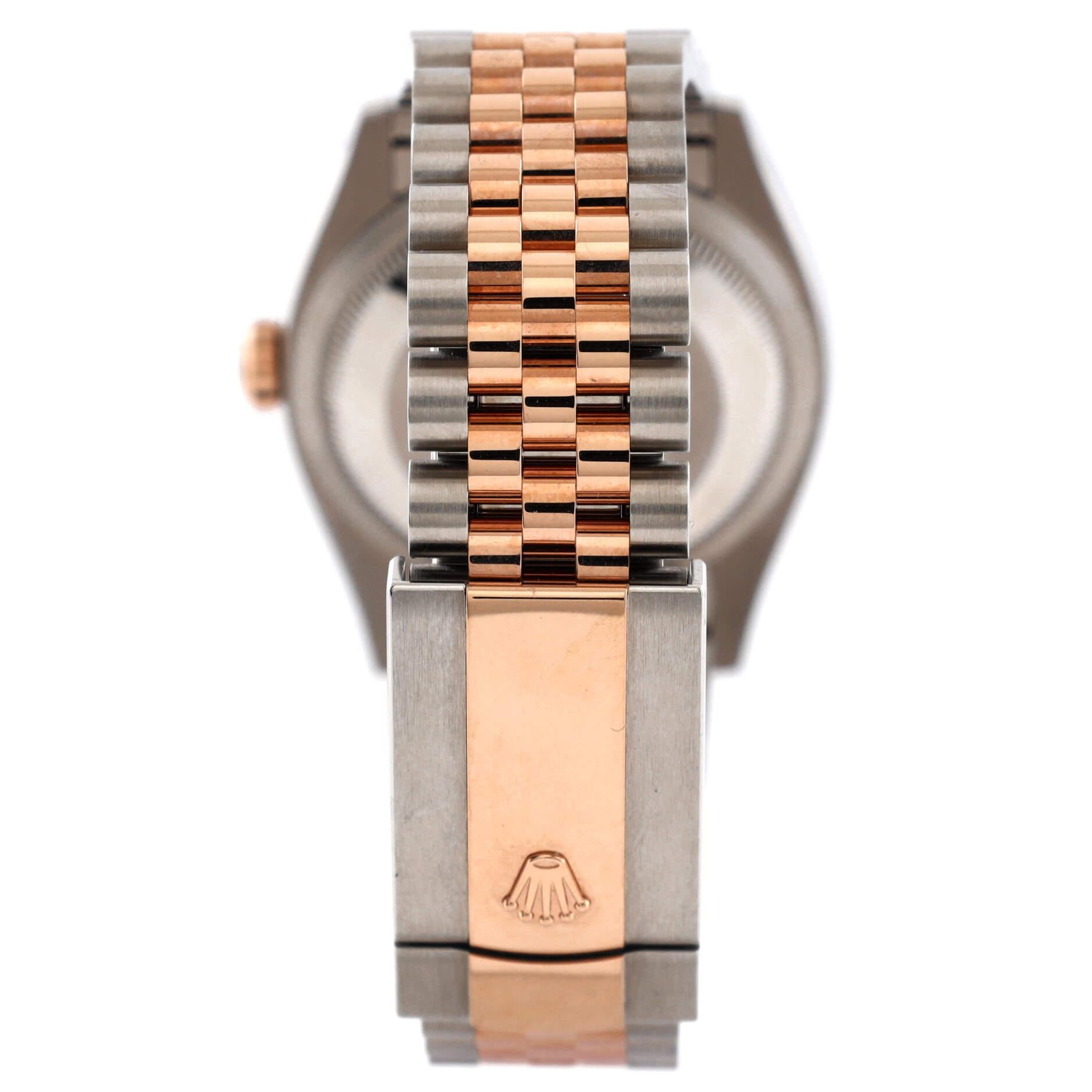Women's or Men's Rolex Oyster Perpetual Datejust Palm Motif Automatic Watch Stainless Steel